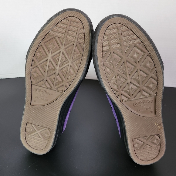 Rare! Converse Chuck Taylor Shin / Knee High Boots Sz 3.5 Youth Purple - Picture 15 of 16